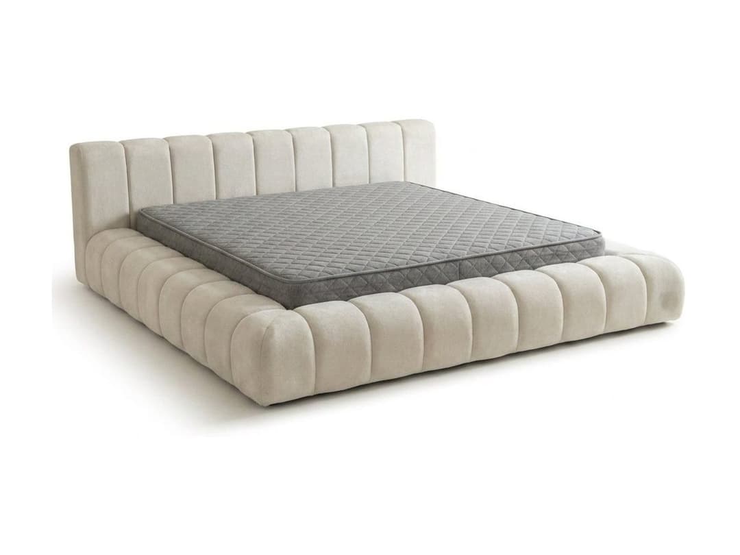Gestoffeerd bed Lieke Beige 160x200 cm