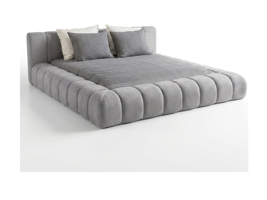 Gestoffeerd bed Lieke Grijs 160x200 cm