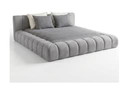 Gestoffeerd bed Lieke Grijs 160x200 cm