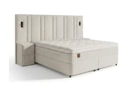 Opbergboxspring Rex XL Beige incl. 2 nachtkastjes 160x200 cm