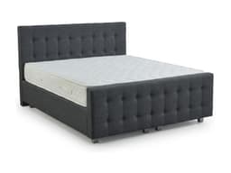 Opbergboxspring Sem Antraciet met voetbord 160x200 cm