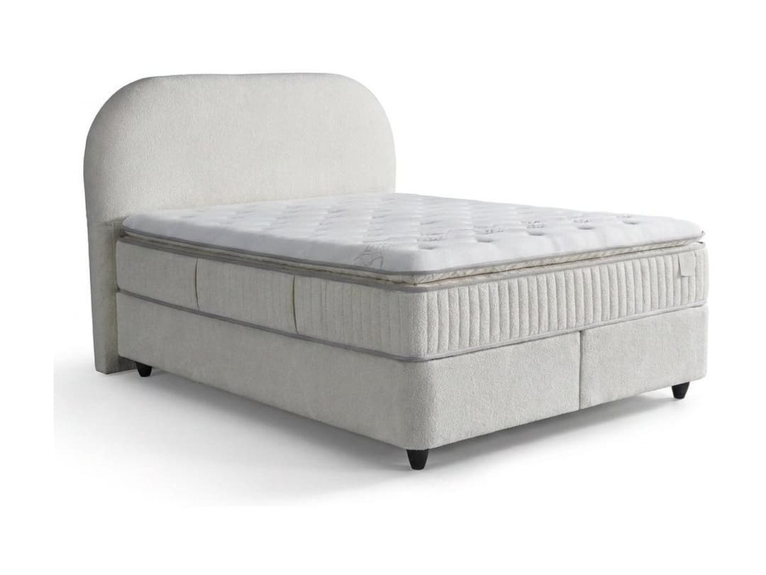 Opbergboxspring Bo Beige 140x200 cm
