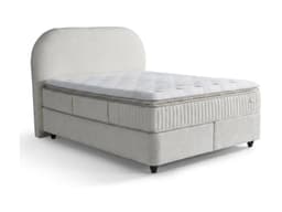 Opbergboxspring Bo Beige 140x200 cm