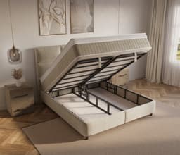 Opbergboxspring Floor Beige