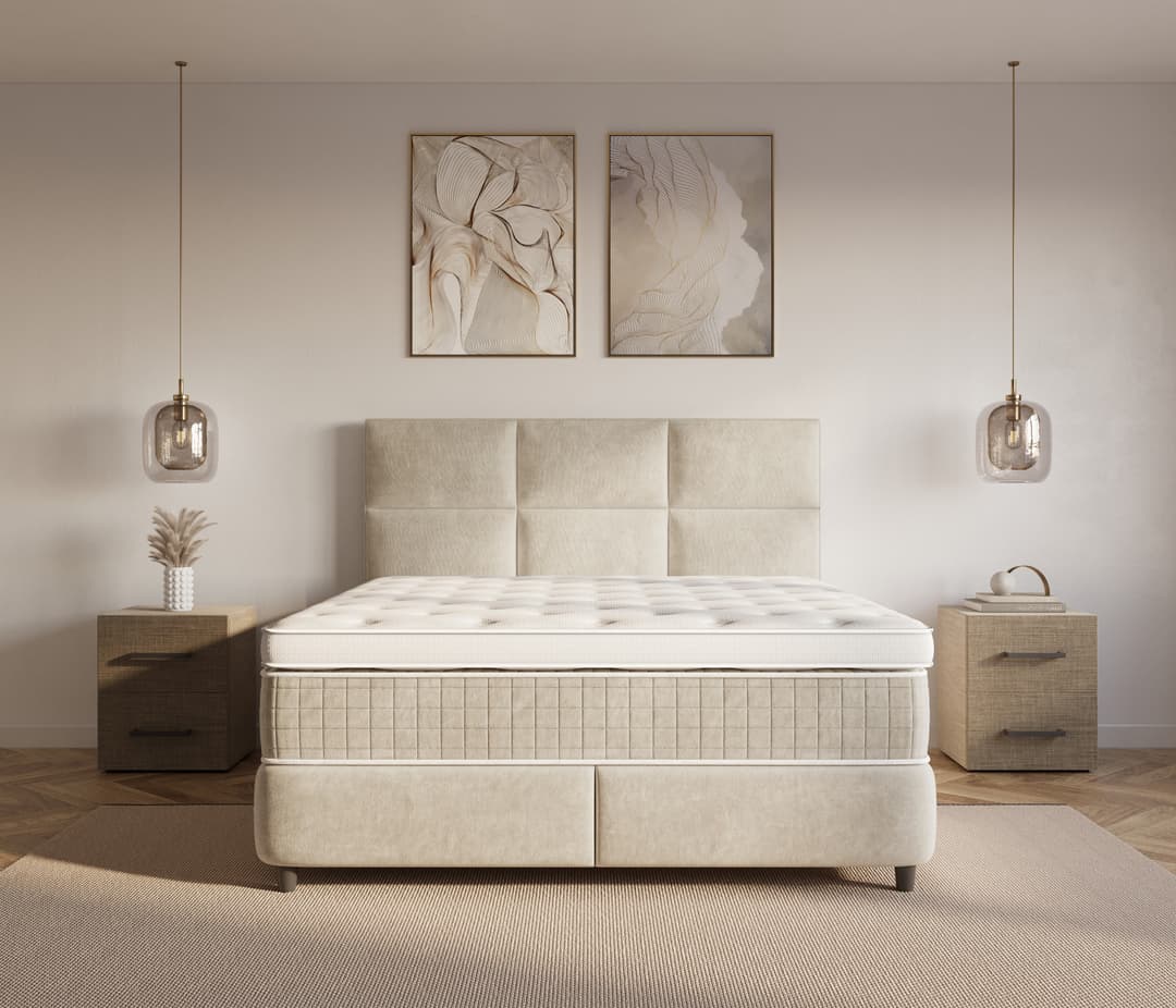 Opbergboxspring Floor Beige