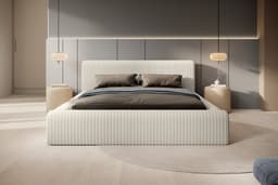 Bed met opbergruimte Veerle Beige 140x200 cm