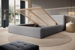 Bed met opbergruimte Veerle Grijs 140x200 cm