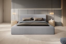 Bed met opbergruimte Veerle Grijs 140x200 cm
