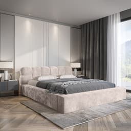 Bed met opbergruimte Hidde Grijs 180x200 cm