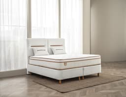 Opbergboxspring Olaf Beige 140x200 cm