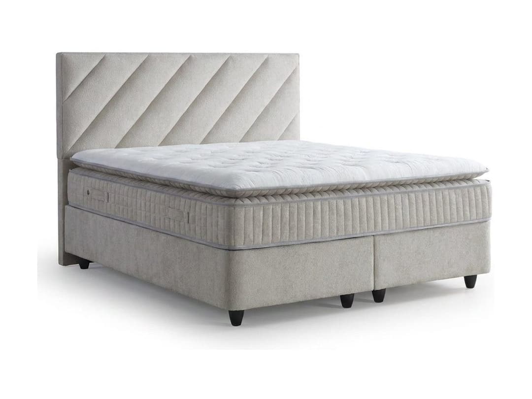 Opbergboxspring Silke Beige 160x200 cm