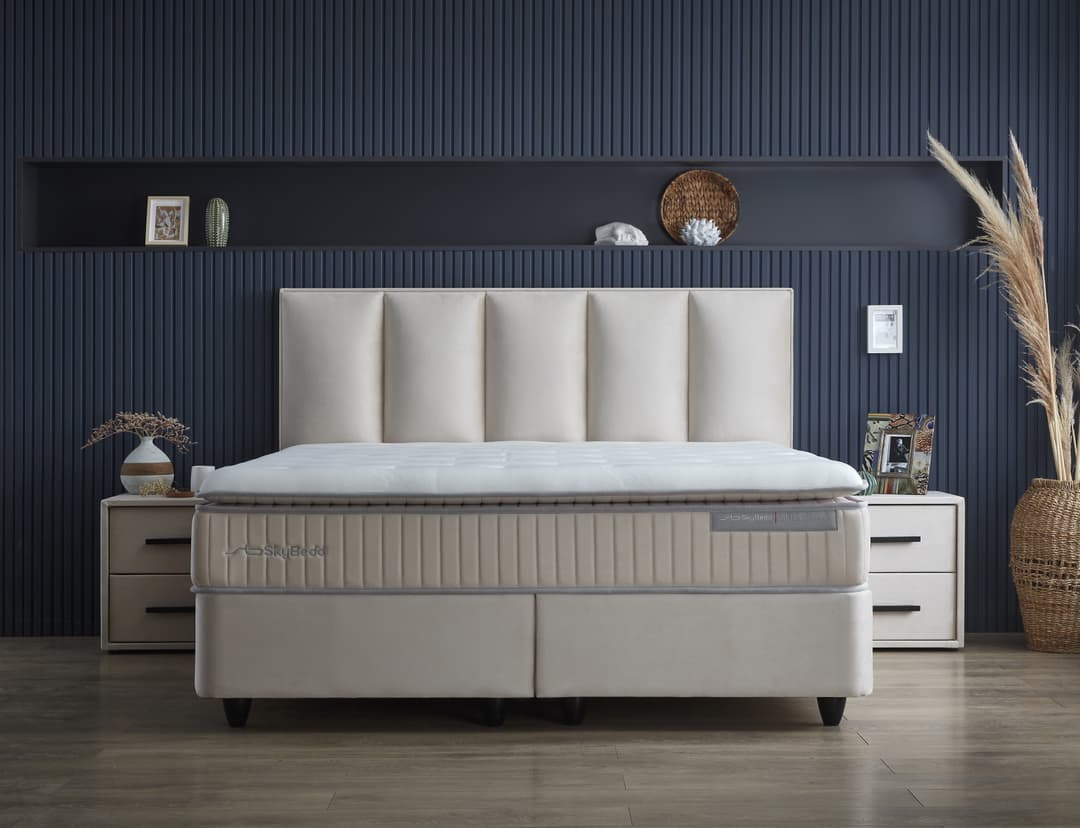 Opbergboxspring Britt Beige 160x200 cm
