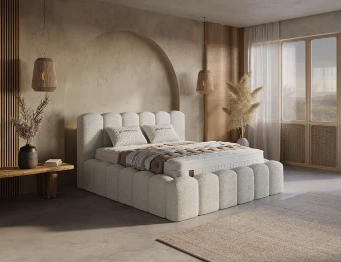 Opbergboxspring Hanna Beige