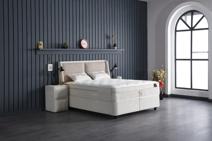 Opbergboxspring Tessa Beige