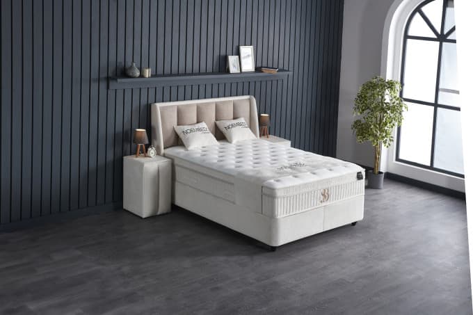 Opbergboxspring Noa Beige