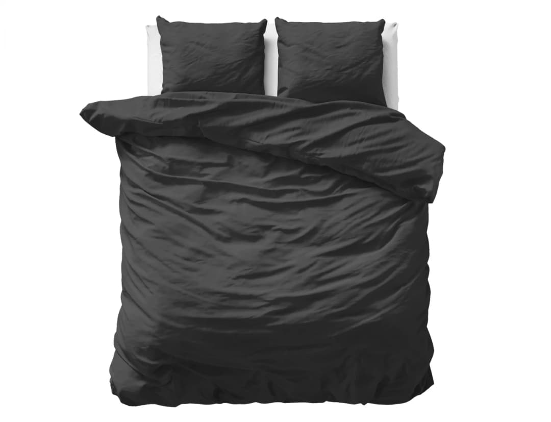 Dekbedovertrek Frea Zwart 240x200/220 cm