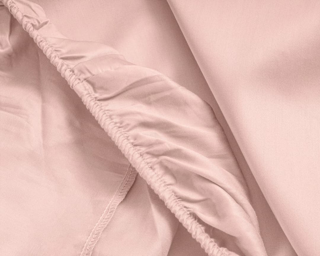 Hoeslaken Kuno Roze 120x200 cm