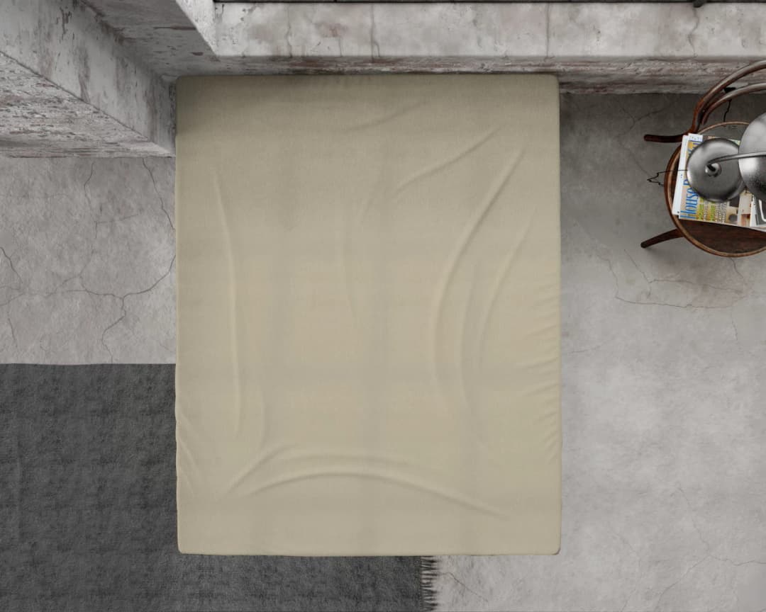 Hoeslaken Kille Taupe 140x200/210 cm