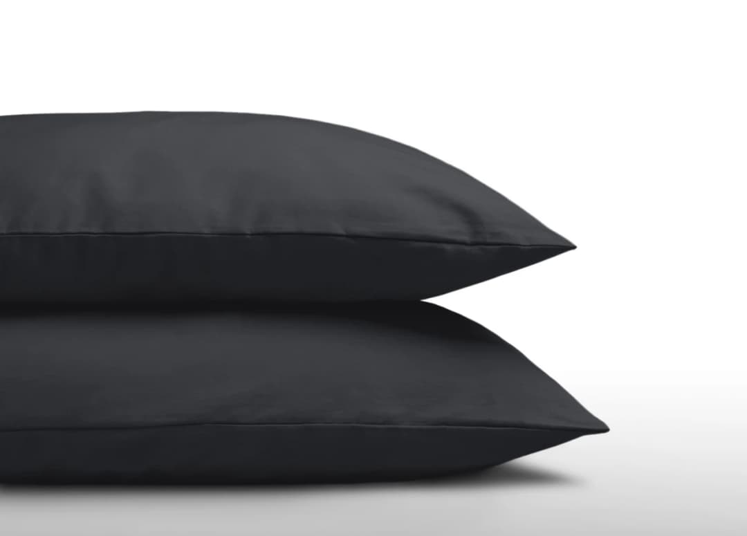 Kussenslopen Lubbert (set van 2) Antraciet 60x70 cm