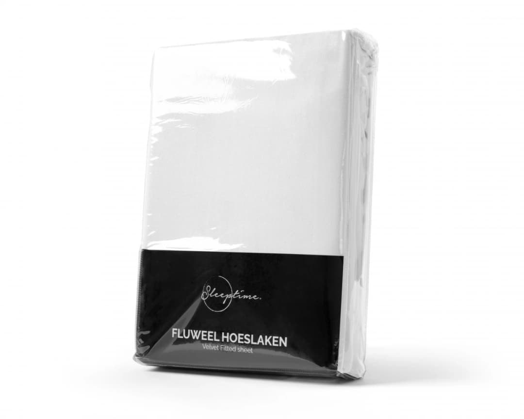 Hoeslaken Lieuwe Wit 160x200 cm