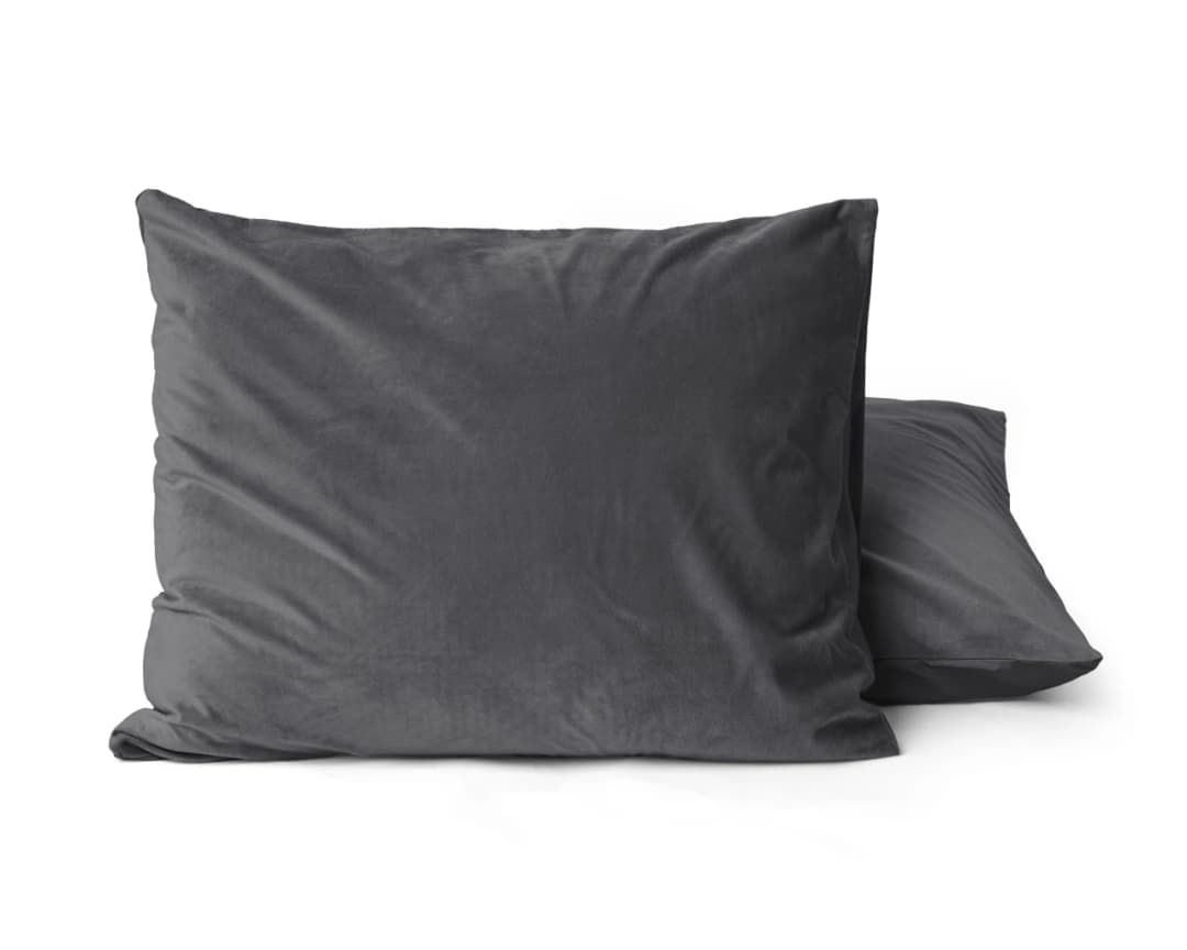 Kussenslopen Maik (set van 2) Antraciet 60x70 cm