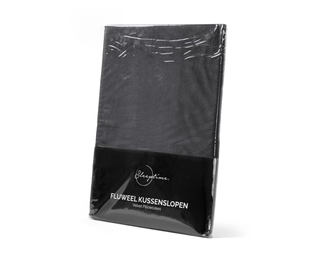 Kussenslopen Maik (set van 2) Antraciet 60x70 cm