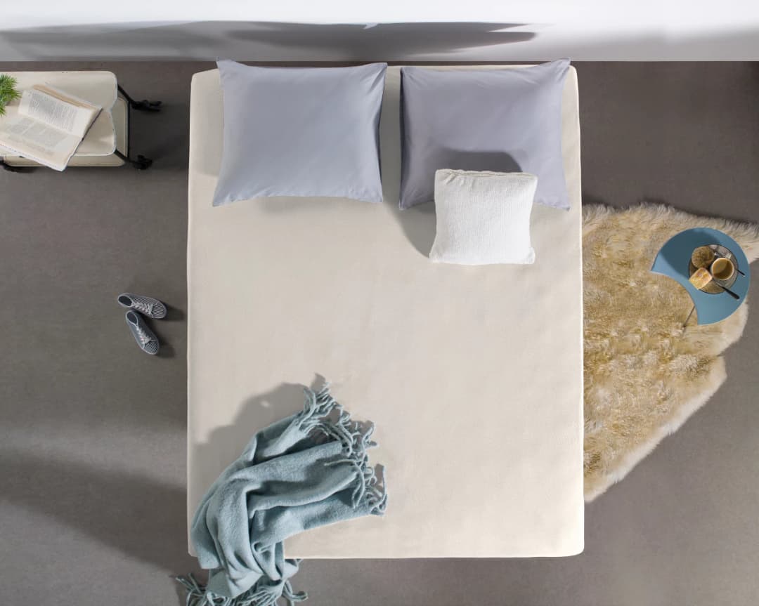 Hoeslaken Keimpe Creme 100x200 cm