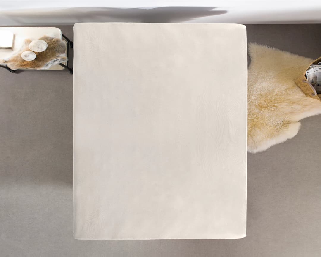 Hoeslaken Keimpe Creme 100x200 cm