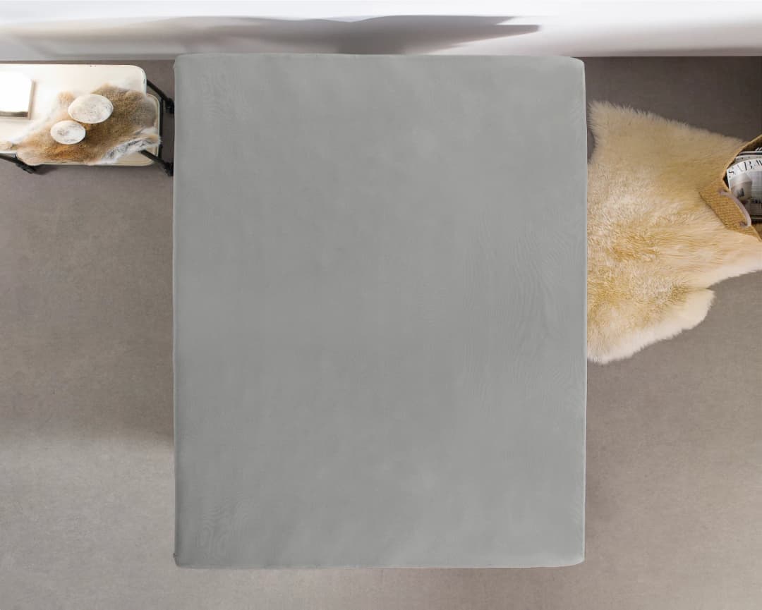 Hoeslaken Keimpe Grijs 100x200 cm