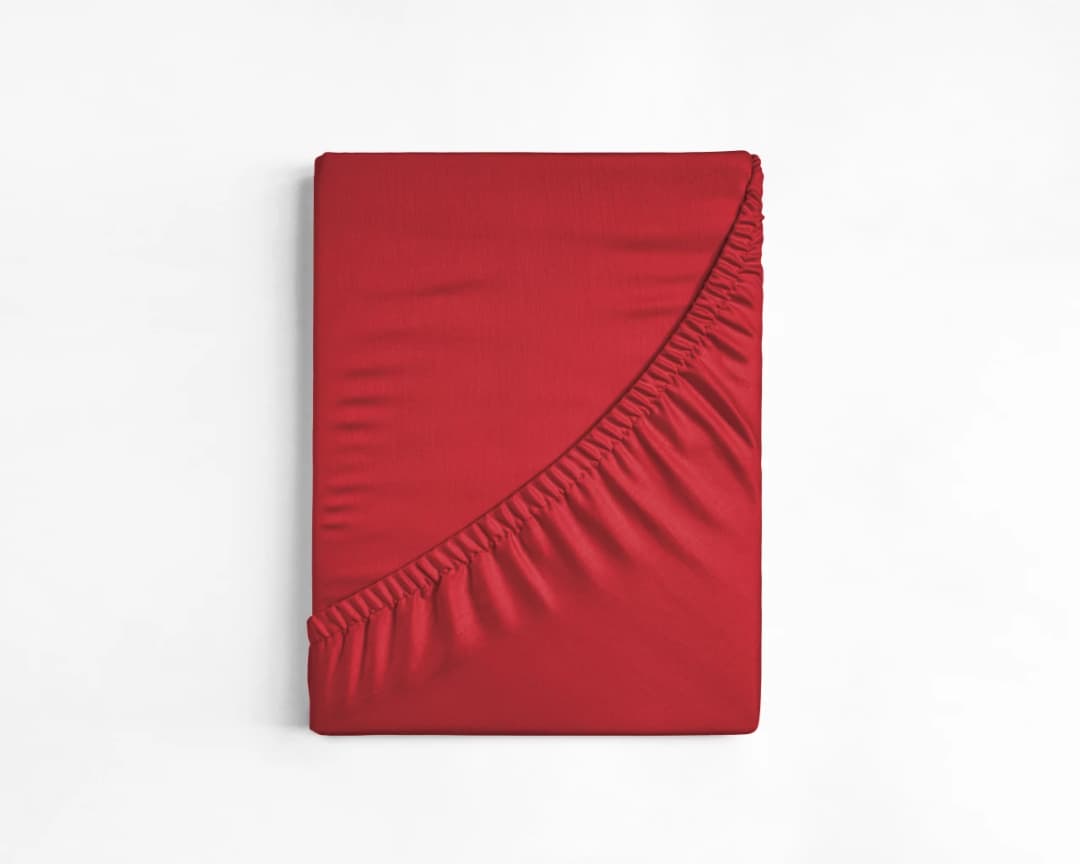 Hoeslaken Kobe Rood 140x200 cm