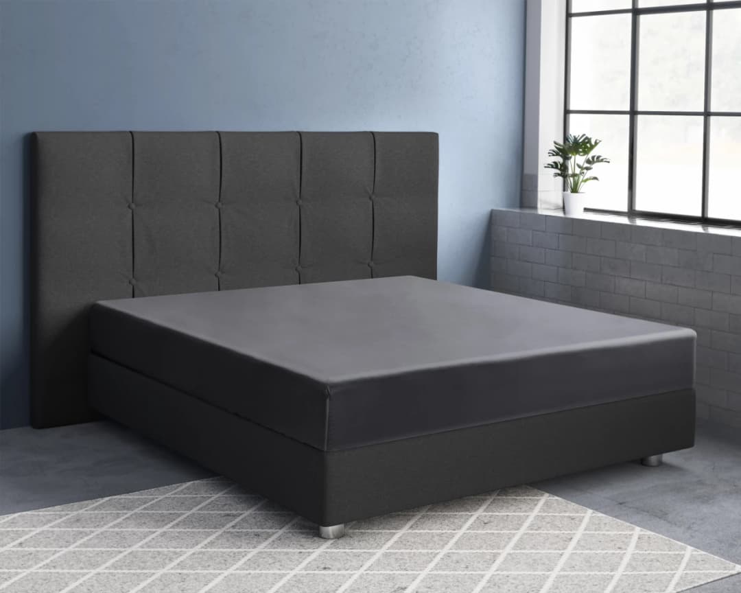 Hoeslaken Kuno Antraciet 160x200 cm