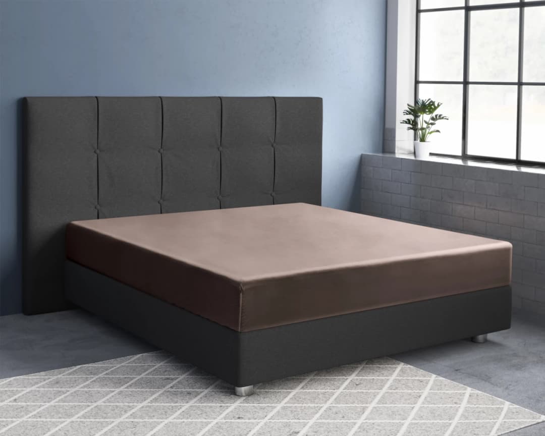 Hoeslaken Kuno Taupe 160x200 cm
