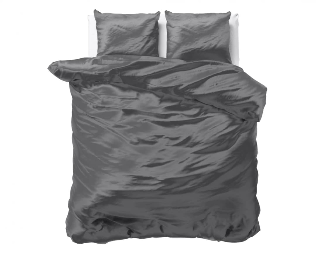 Dekbedovertrek Bries Antraciet 140x200/220 cm