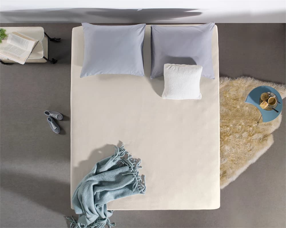 Hoeslaken Kaj Creme 100x220 cm