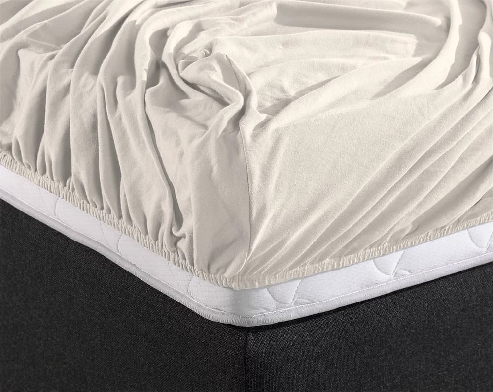 Hoeslaken Kaj Creme 100x220 cm