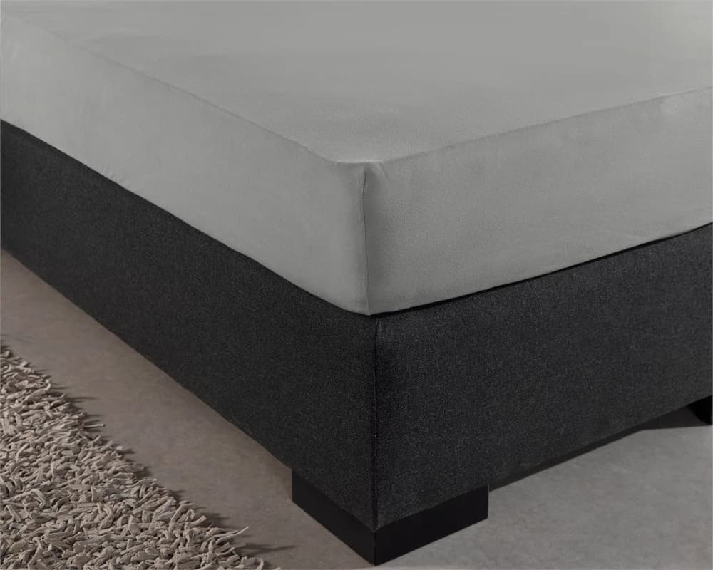 Hoeslaken Kaj Grijs 180x200/220 cm