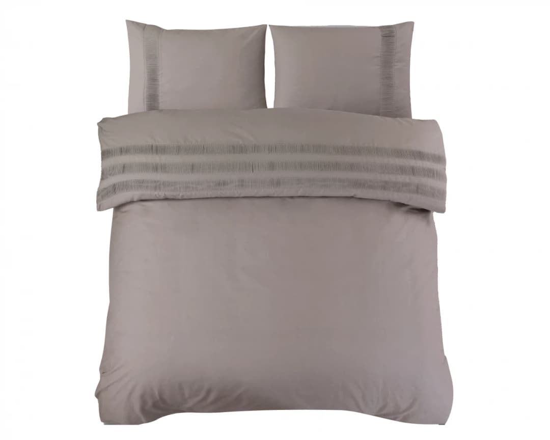 Dekbedovertrek Boud Taupe 140x220 cm