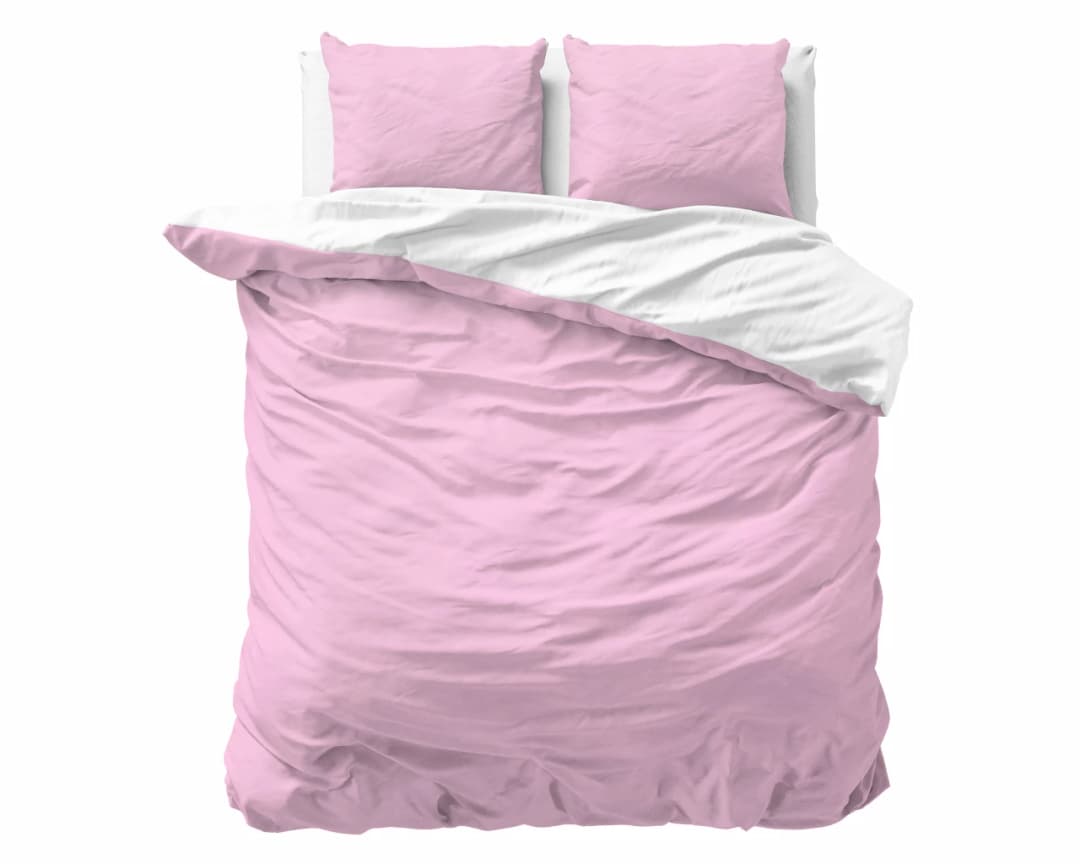 Dekbedovertrek Frank Wit/Roze 240x200/220 cm