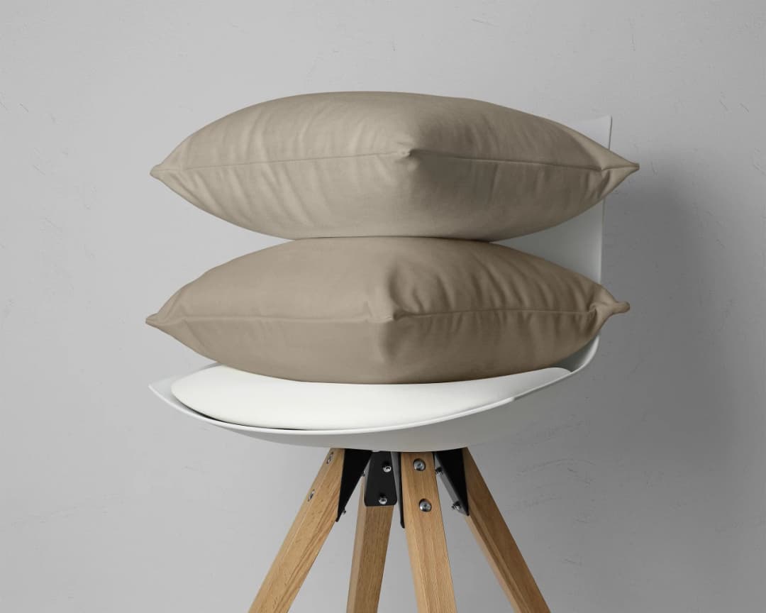 Kussenslopen Loet (set van 2) Taupe 60x70 cm