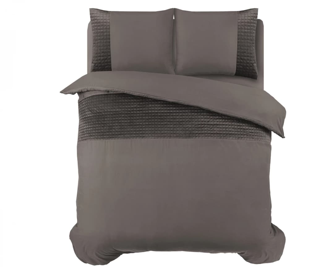 Dekbedovertrek Gies Taupe 140x220 cm