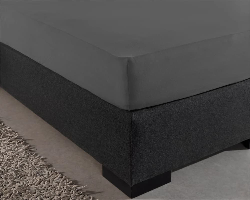 Hoeslaken Kaj Antraciet 100x220 cm