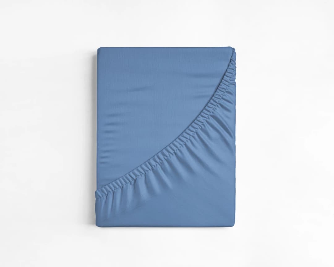 Hoeslaken Kobe Blauw 140x200 cm