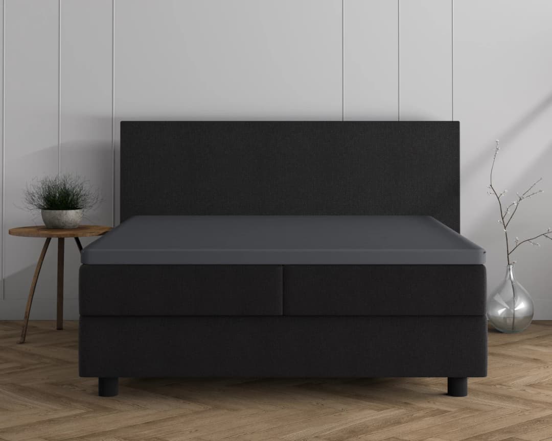 Hoeslaken Kees Antraciet 140x200/220 cm