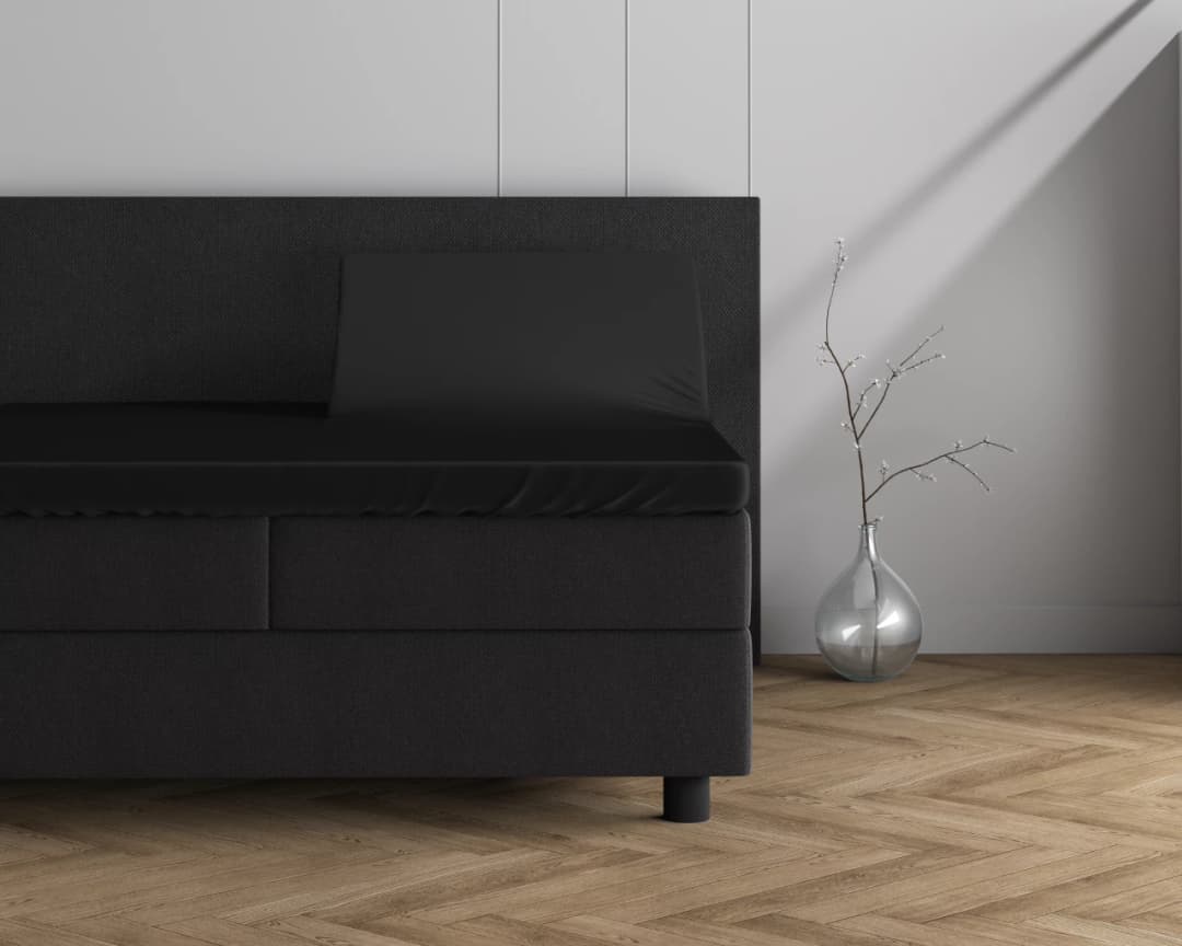 Hoeslaken Kalle Grijs 180x200/220 cm