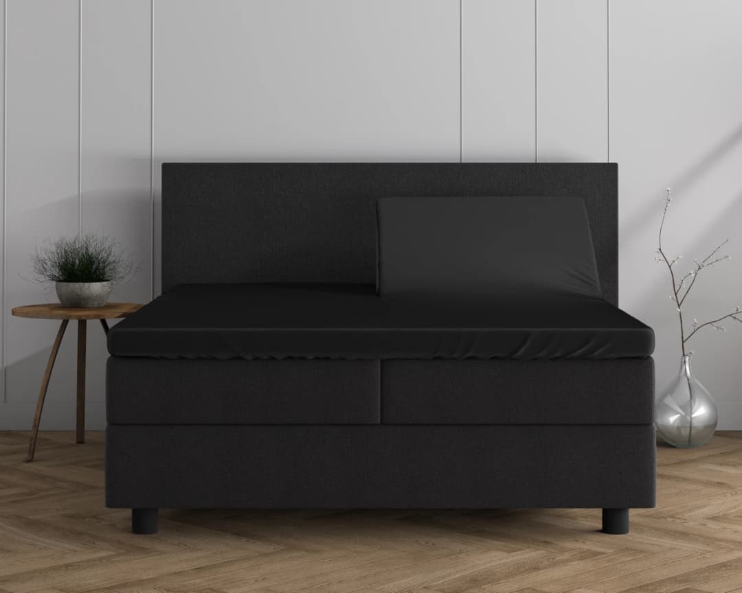 Hoeslaken Kalle Grijs 180x200/220 cm