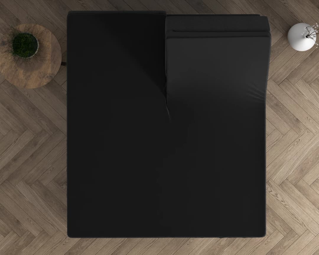 Hoeslaken Kalle Grijs 180x200/220 cm