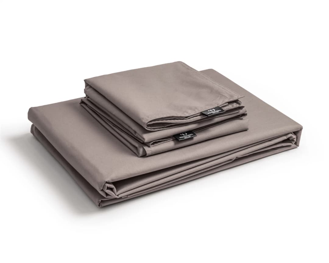 Dekbedovertrek Job Taupe 200x200/260 cm