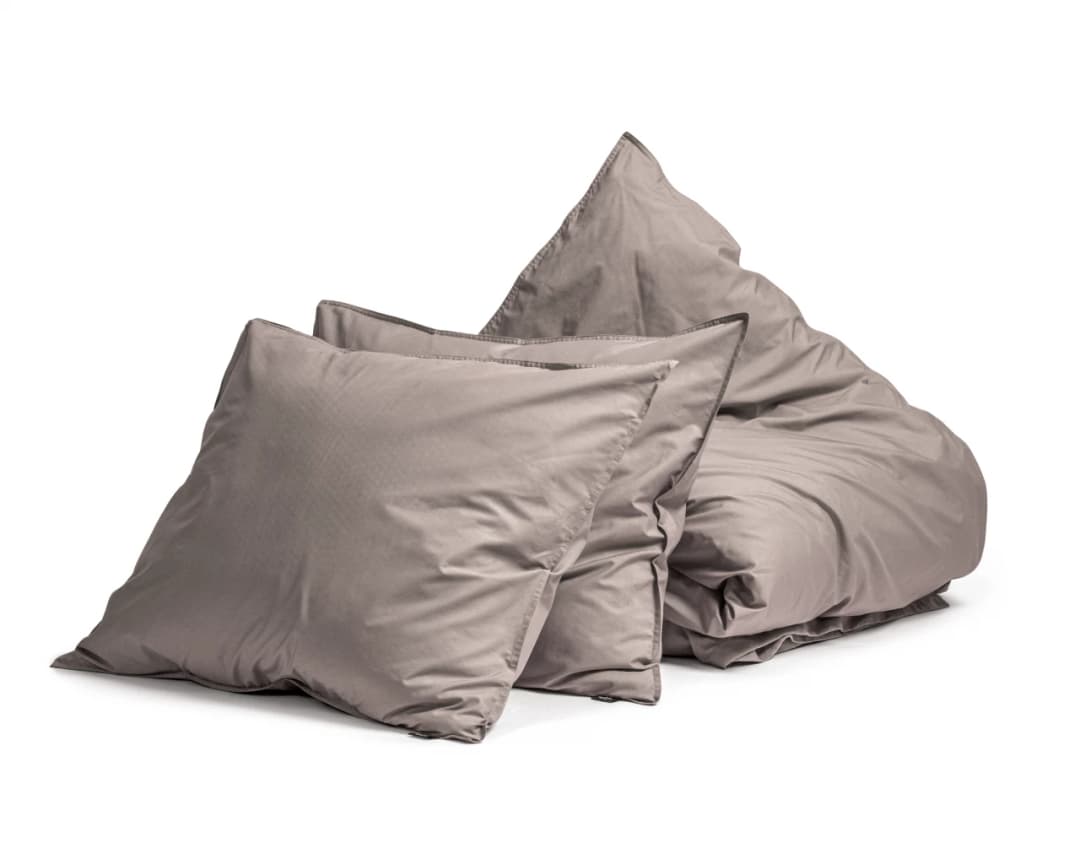 Dekbedovertrek Job Taupe 200x200/260 cm
