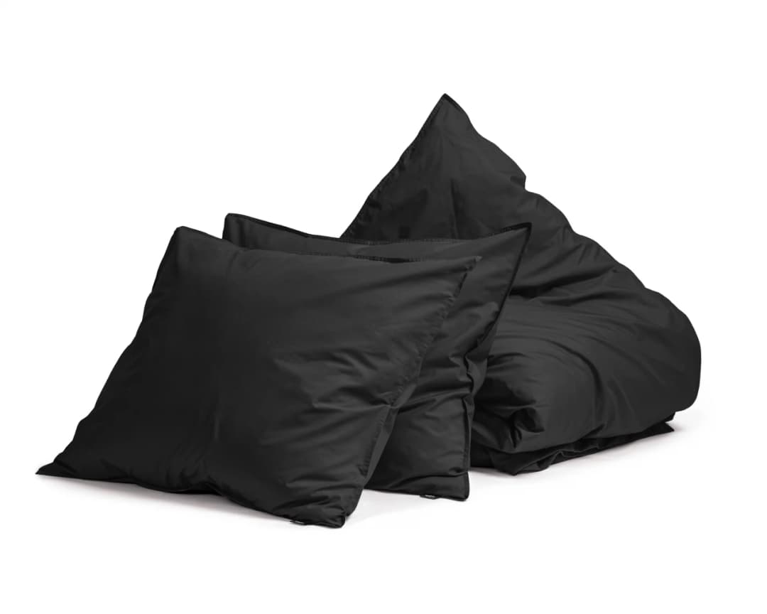 Dekbedovertrek Job Zwart 200x200/260 cm