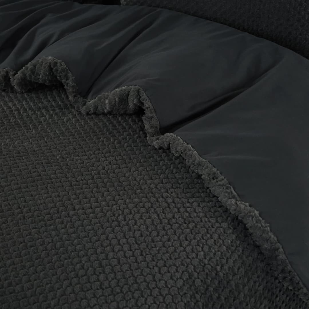Dekbedovertrek Madelief Antraciet 140x200/220 cm